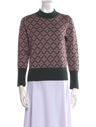 Kate Spade New York Printed Crew Neck Sweater