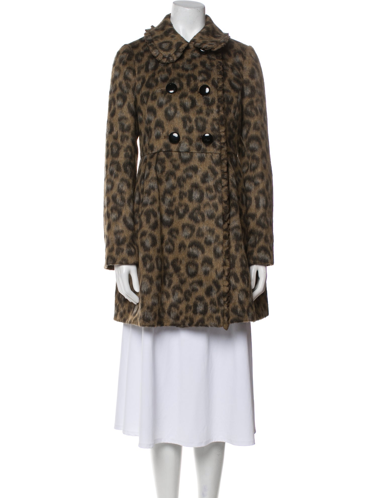 Kate Spade New York Animal Print Faux Fur Coat