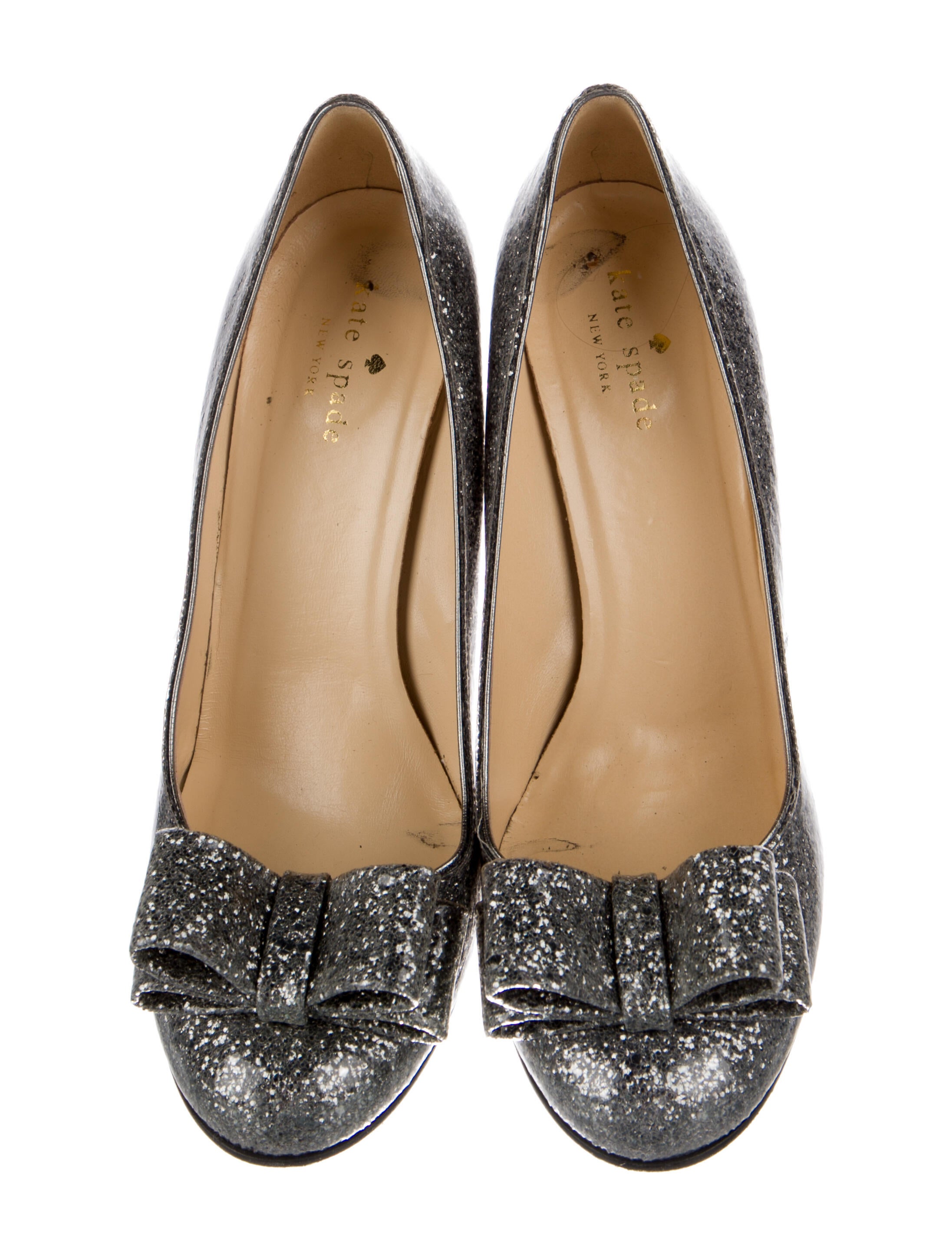 Kate Spade New York Patent Leather Glitter Accents Pumps