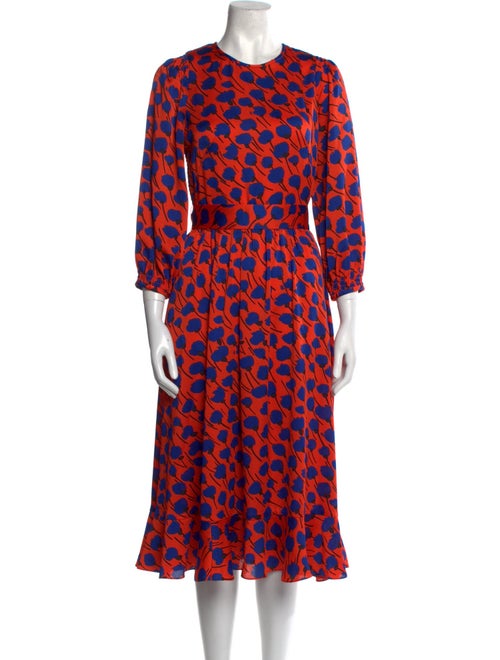 Kate Spade New York Printed Midi Length Dress