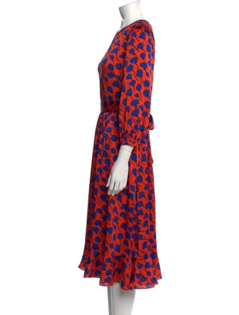 Kate Spade New York Printed Midi Length Dress