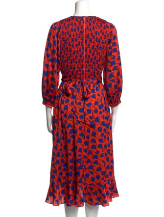 Kate Spade New York Printed Midi Length Dress