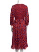 Kate Spade New York Printed Midi Length Dress