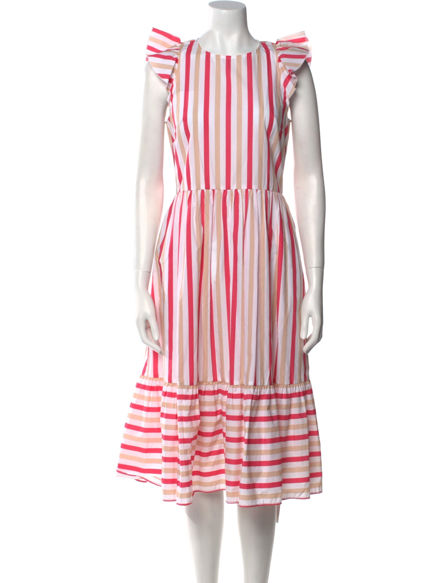 Kate Spade New York Striped Midi Length Dress