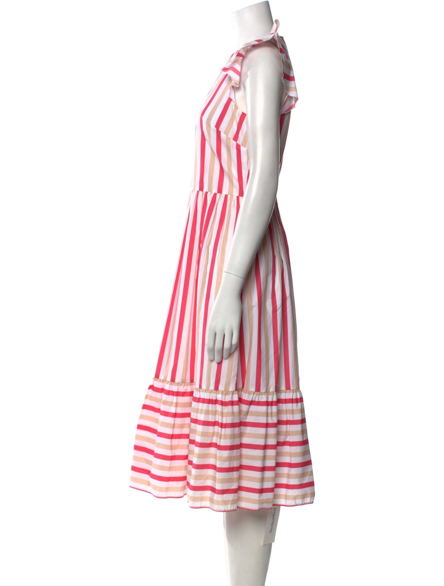 Kate Spade New York Striped Midi Length Dress