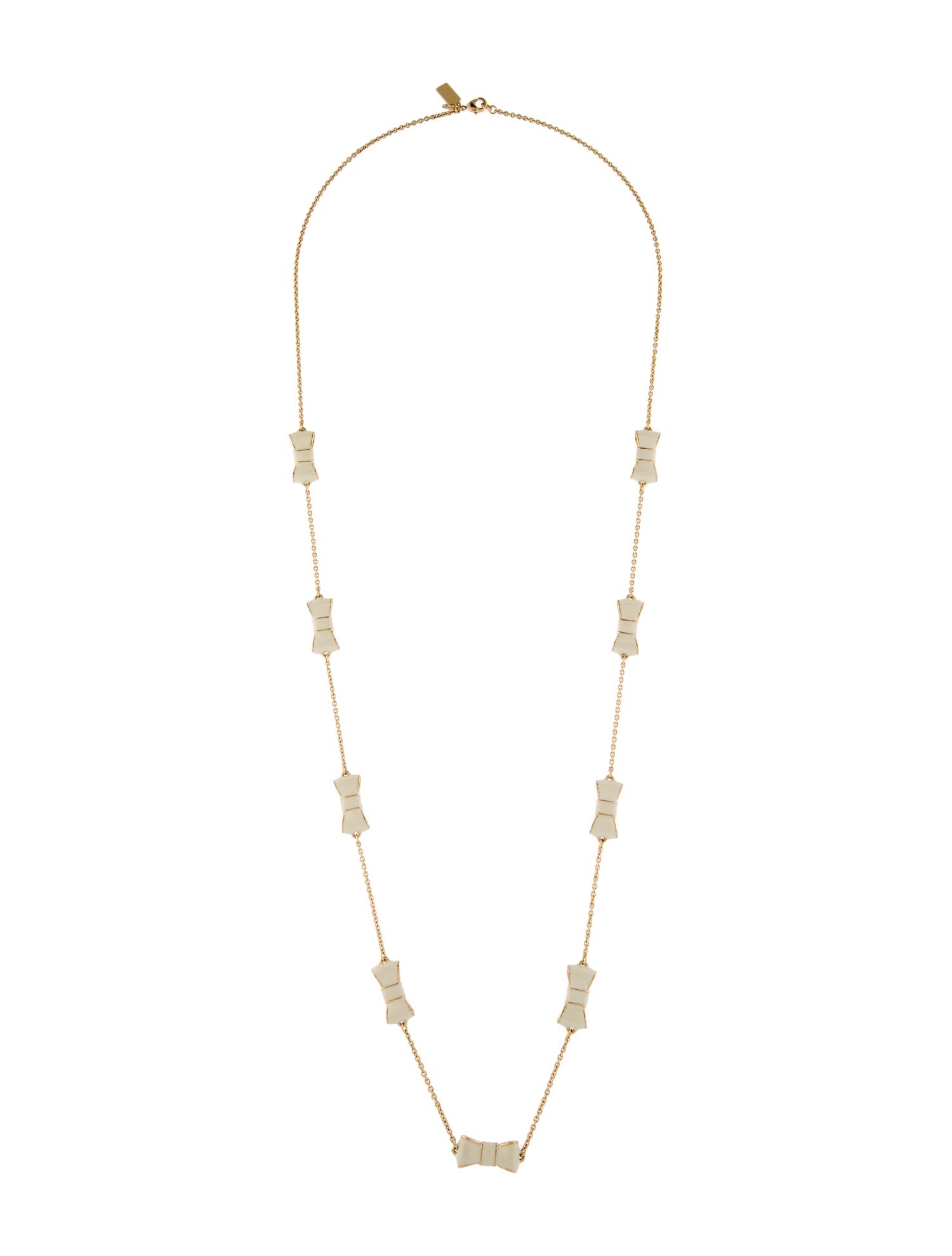 Kate Spade New York Enamel Bow Station Necklace