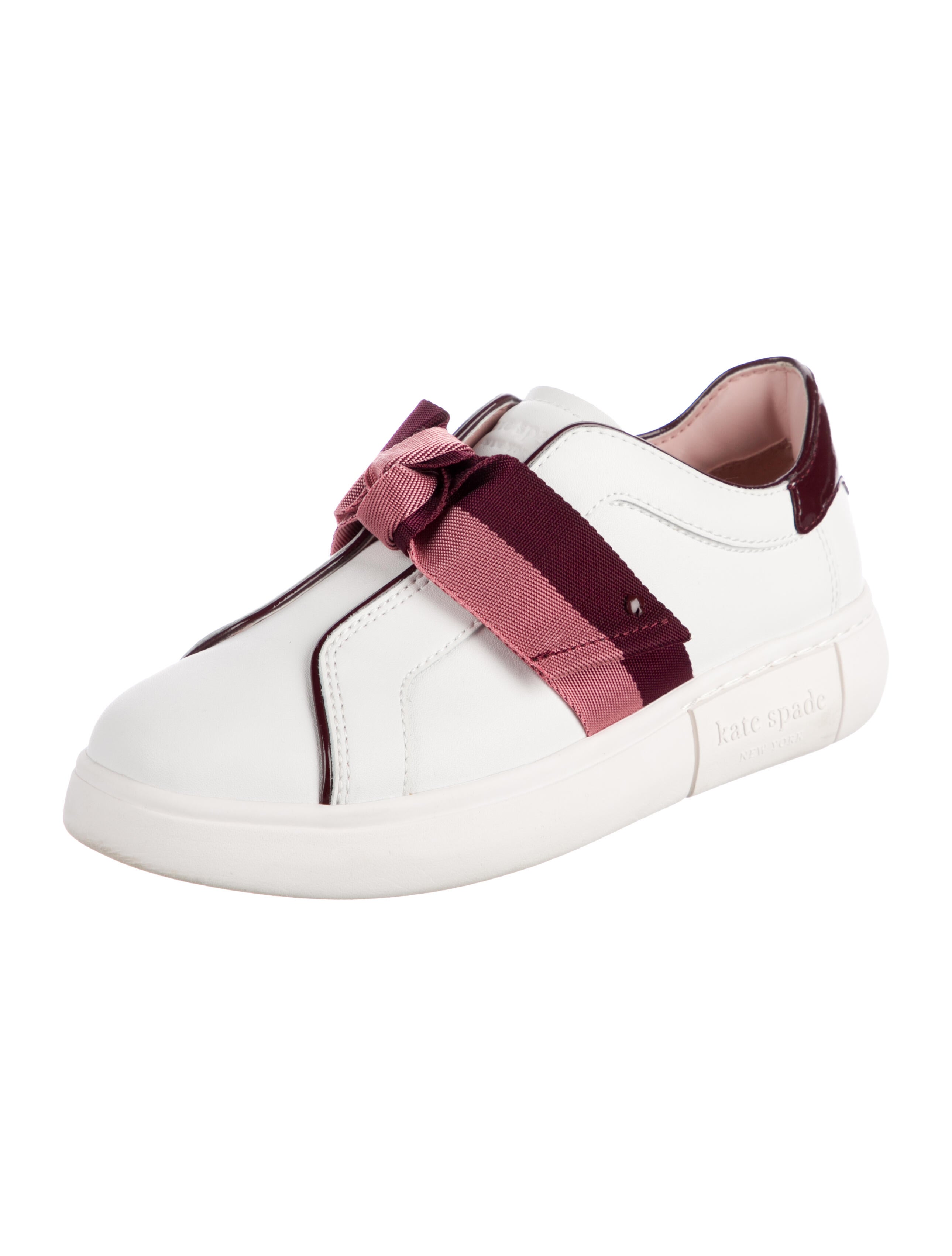 Kate Spade New York Leather Colorblock Pattern Sneakers