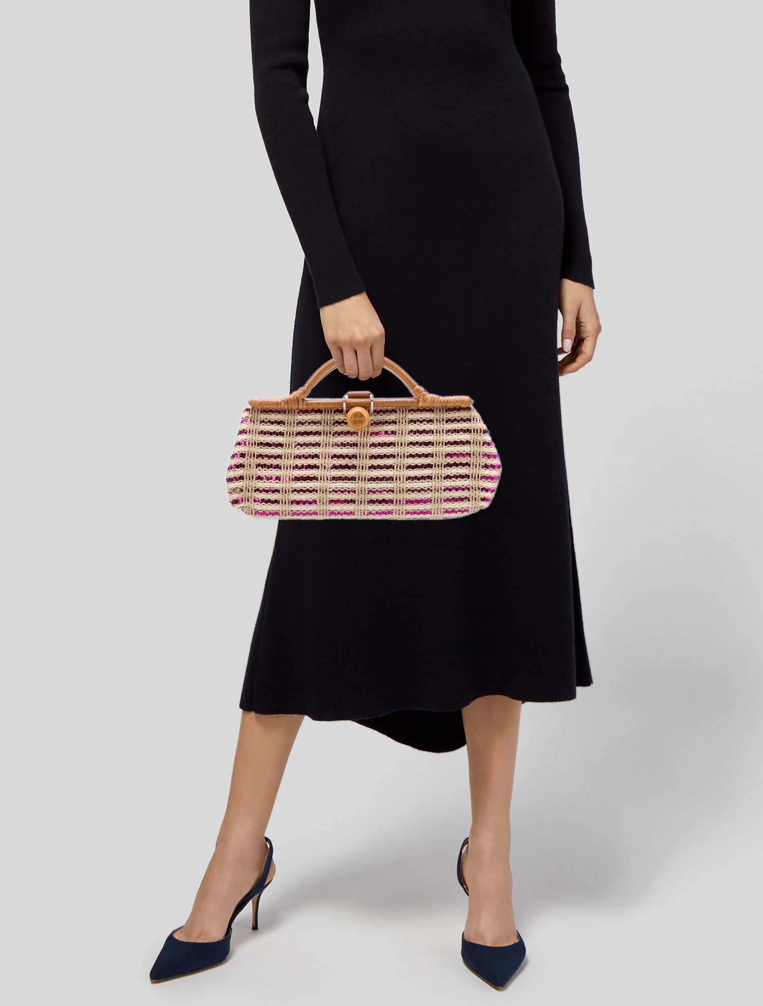 Kate Spade New York Raffia Top Handle Bag