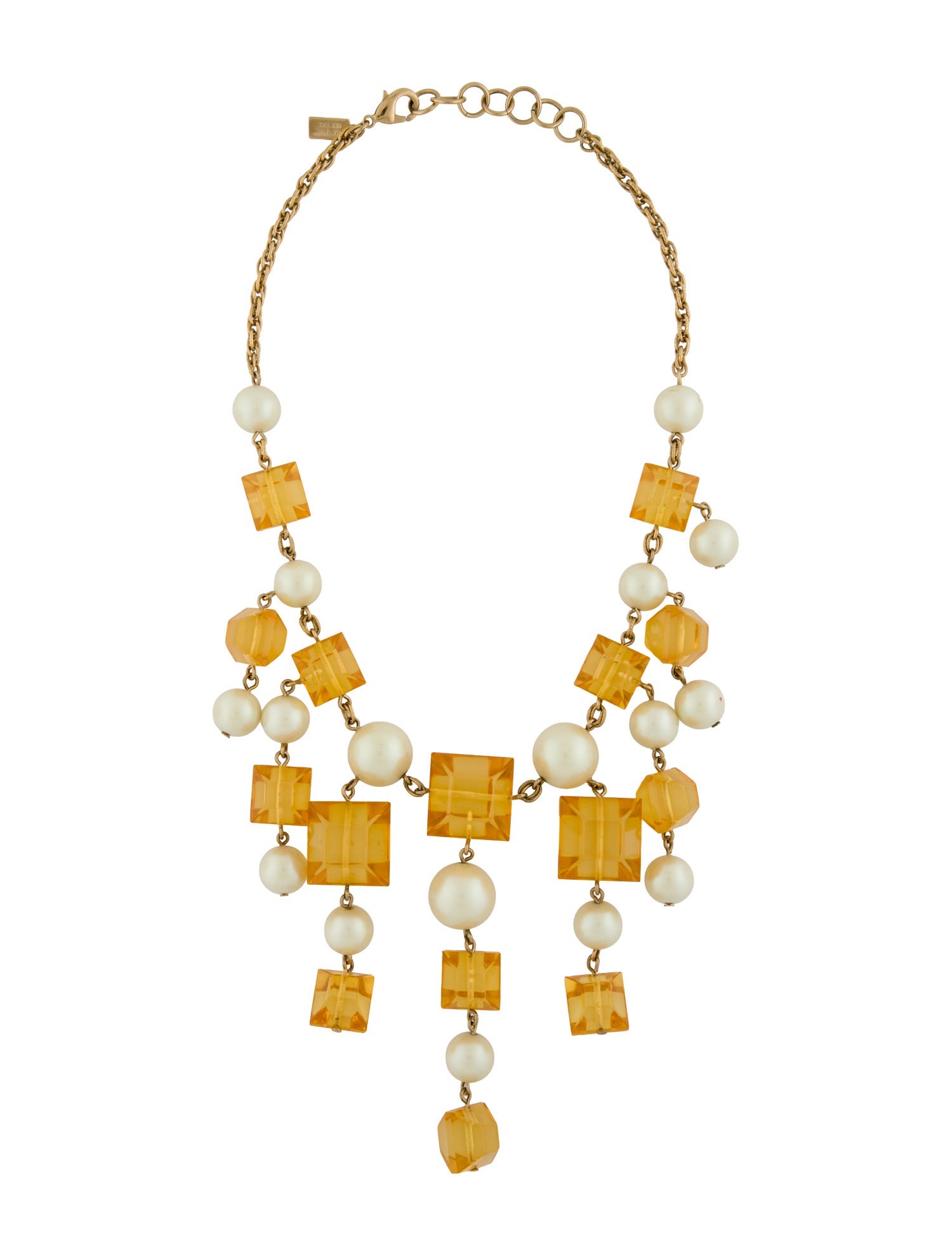 Kate Spade New York Faux Pearl & Resin Collar Necklace