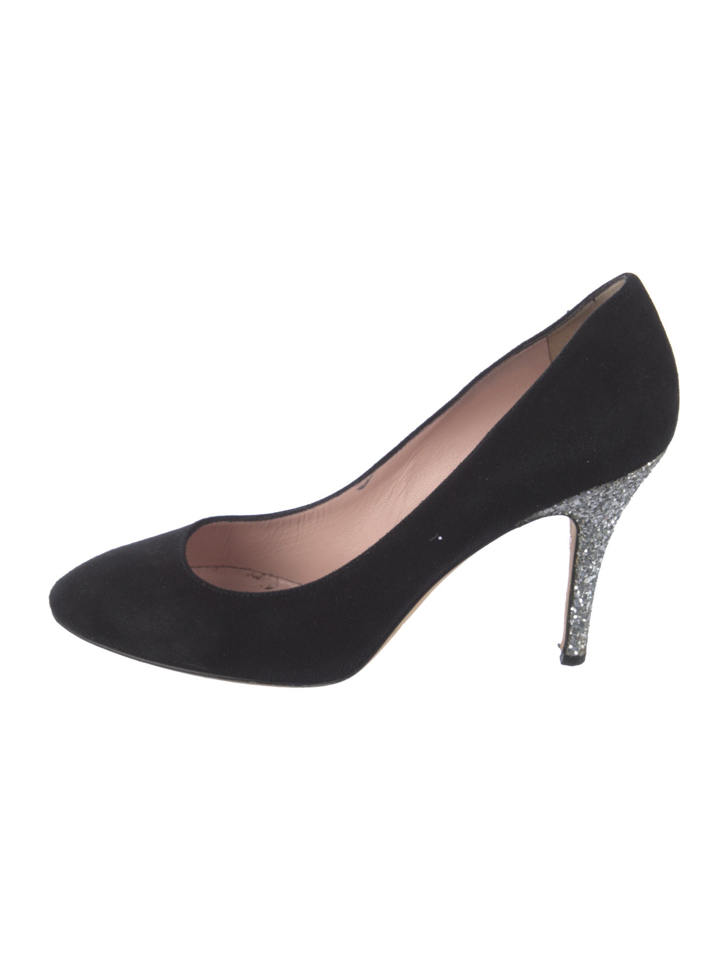 Kate Spade New York Suede Glitter Accents Pumps