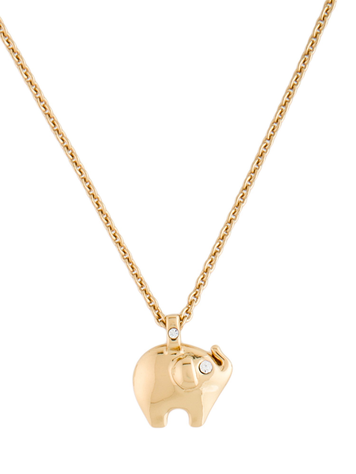 Kate Spade New York Crystal 'Lucky Elephant' Pendant Necklace w/ Tags