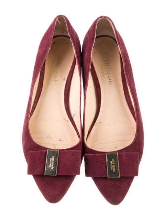 Kate Spade New York Suede Bow Accents Flats
