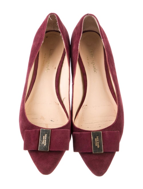 Kate Spade New York Suede Bow Accents Flats