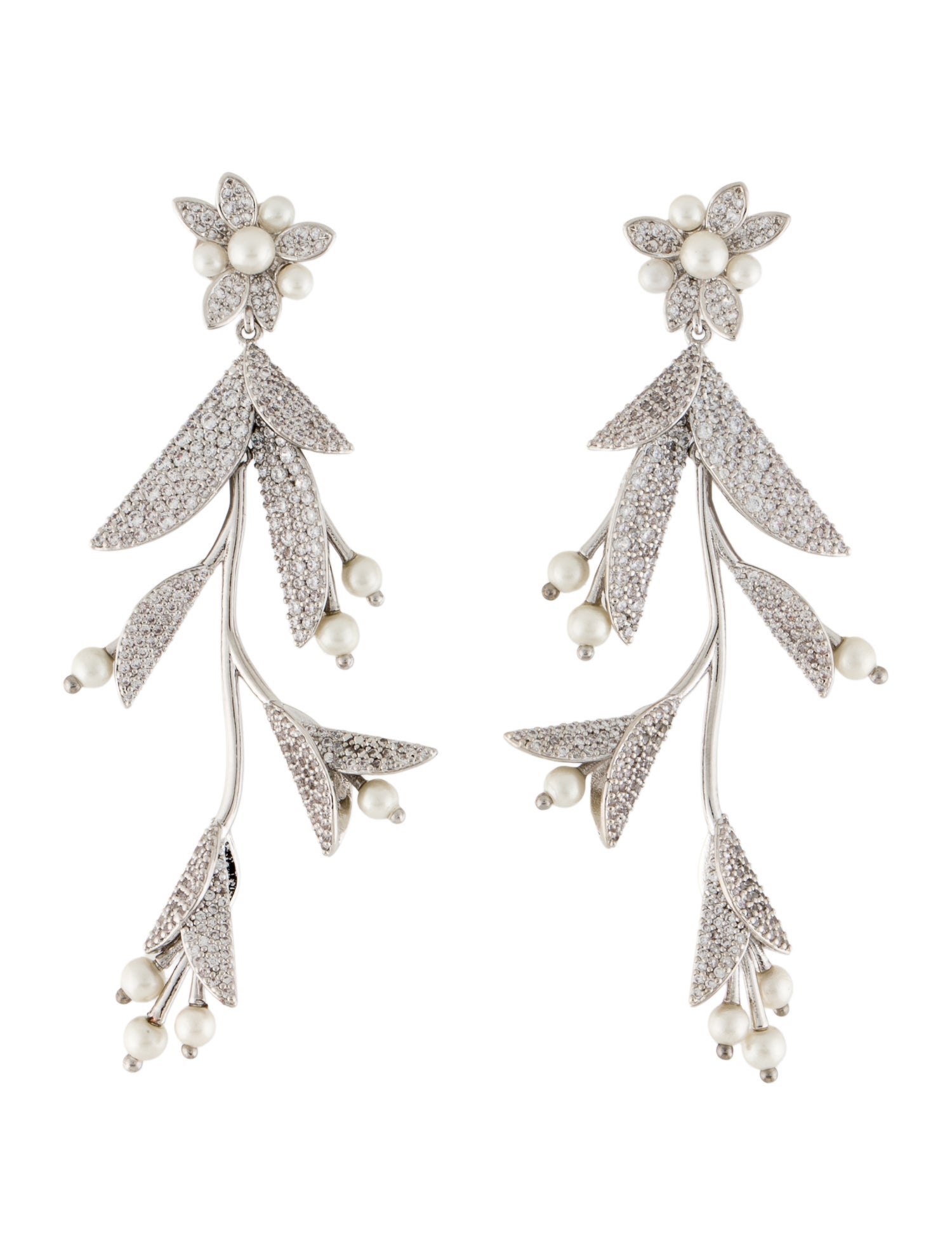 Kate Spade New York Faux Pearl & Crystal Drop Earrings