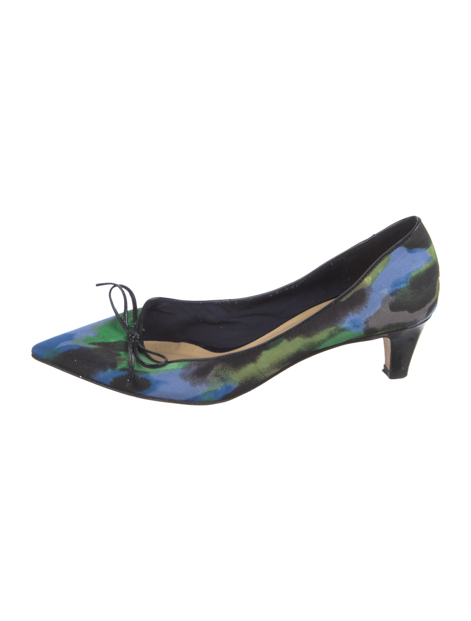 Kate Spade New York Printed Bow Accents Slingback Pumps