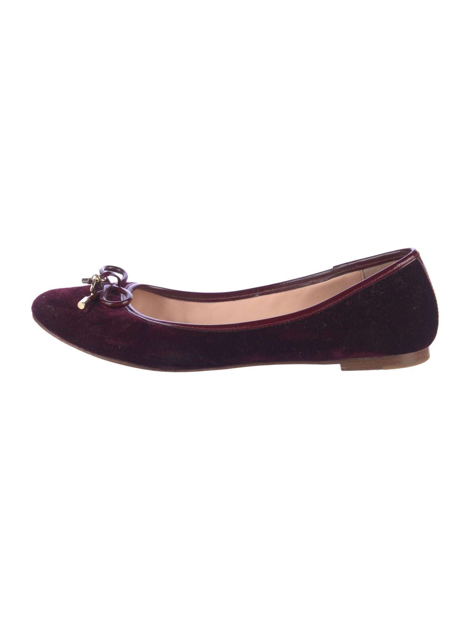 Kate Spade New York Velvet Bow Accents Ballet Flats