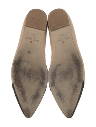 Kate Spade New York Leather Bow Accents Ballet Flats