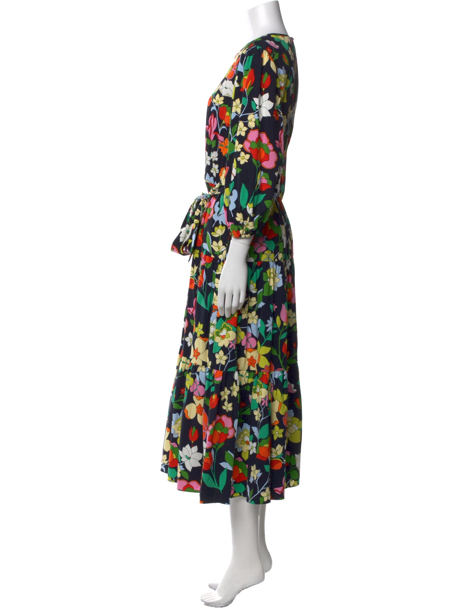 Kate Spade New York Floral Print Long Dress
