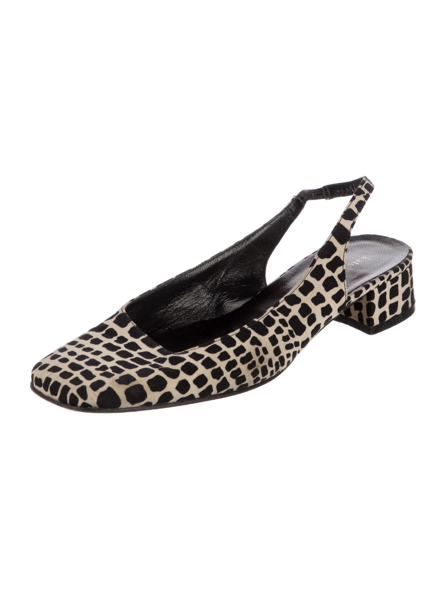 Kate Spade New York Canvas Printed Slingback Pumps