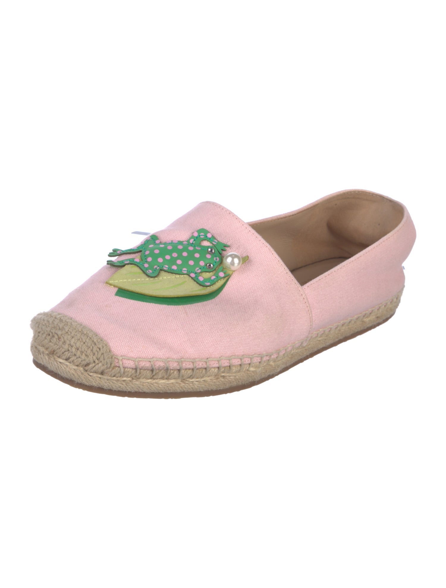 Kate Spade New York Canvas Embroidered Accent Espadrilles