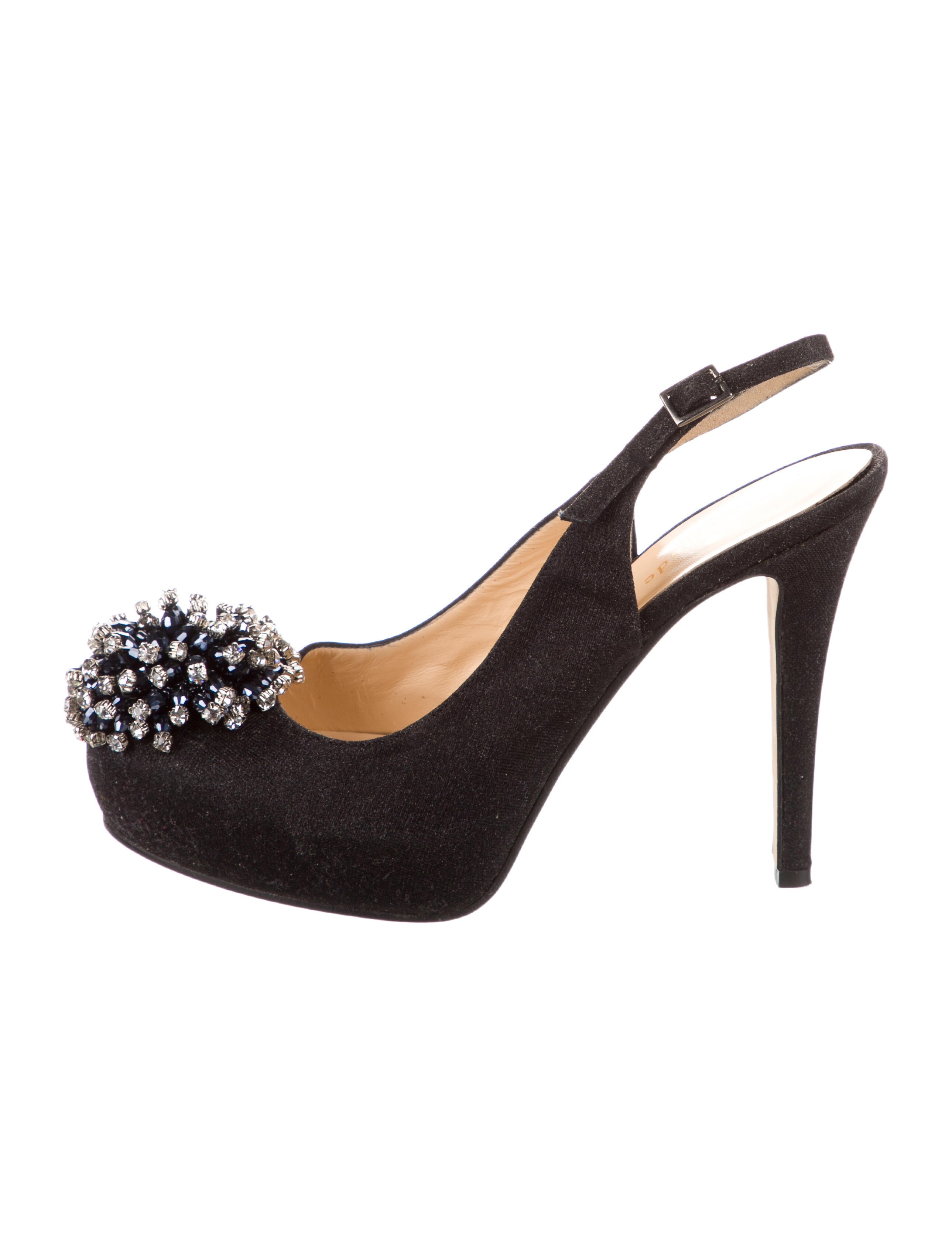 Kate Spade New York Crystal Embellishments Slingback Pumps