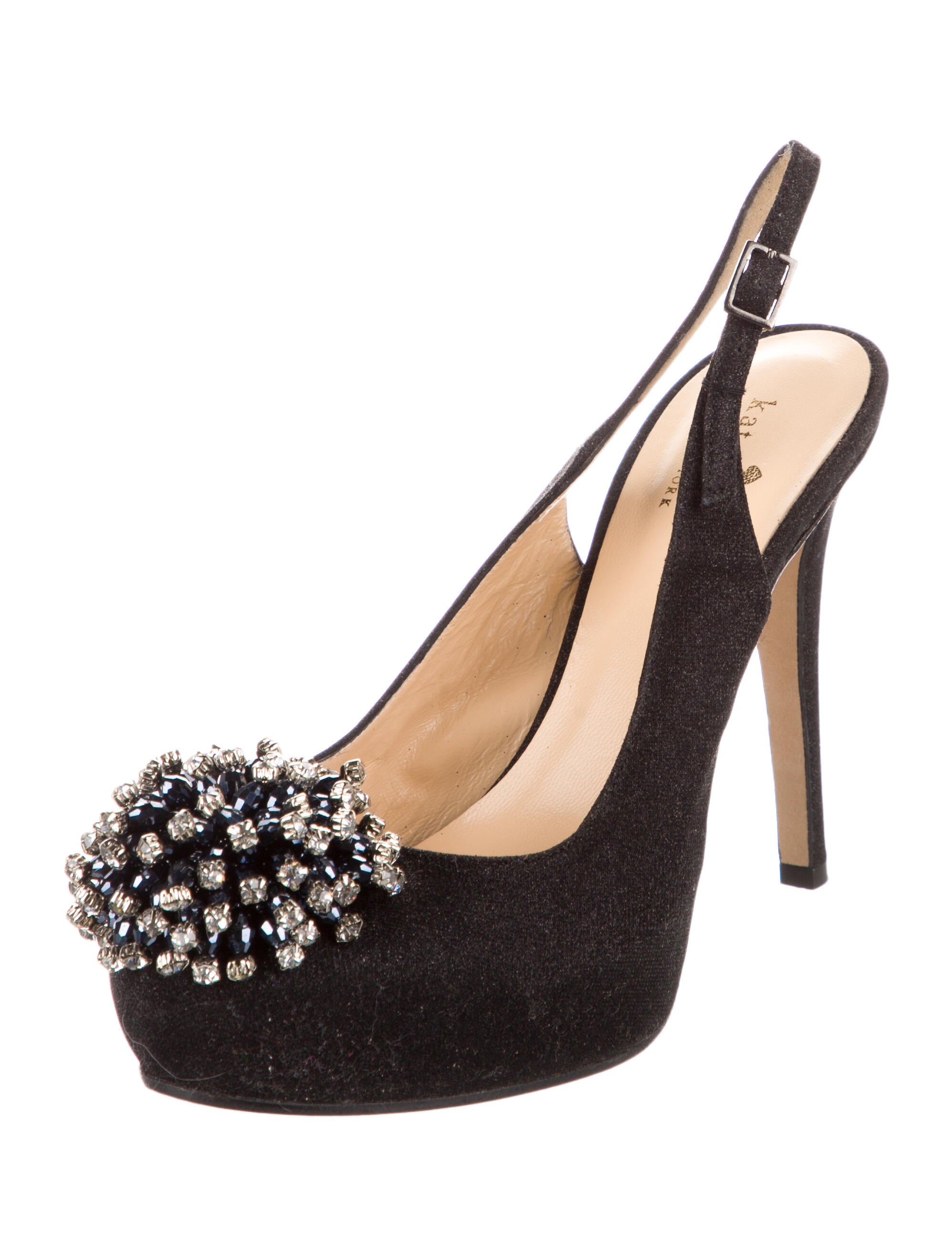 Kate Spade New York Crystal Embellishments Slingback Pumps