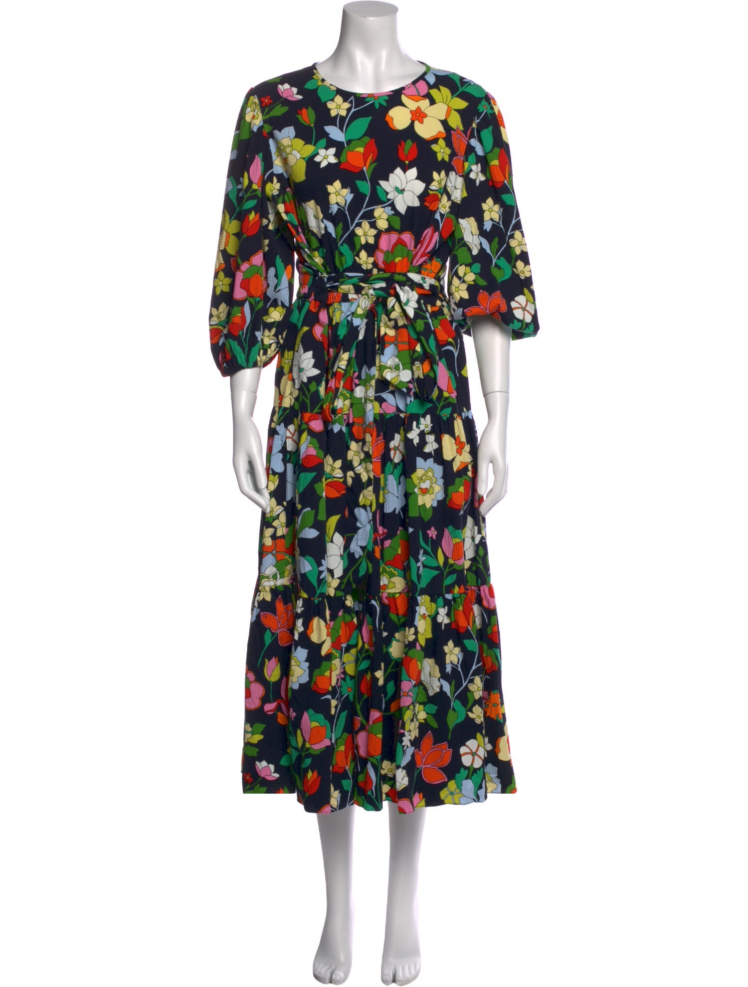 Kate Spade New York Floral Print Long Dress