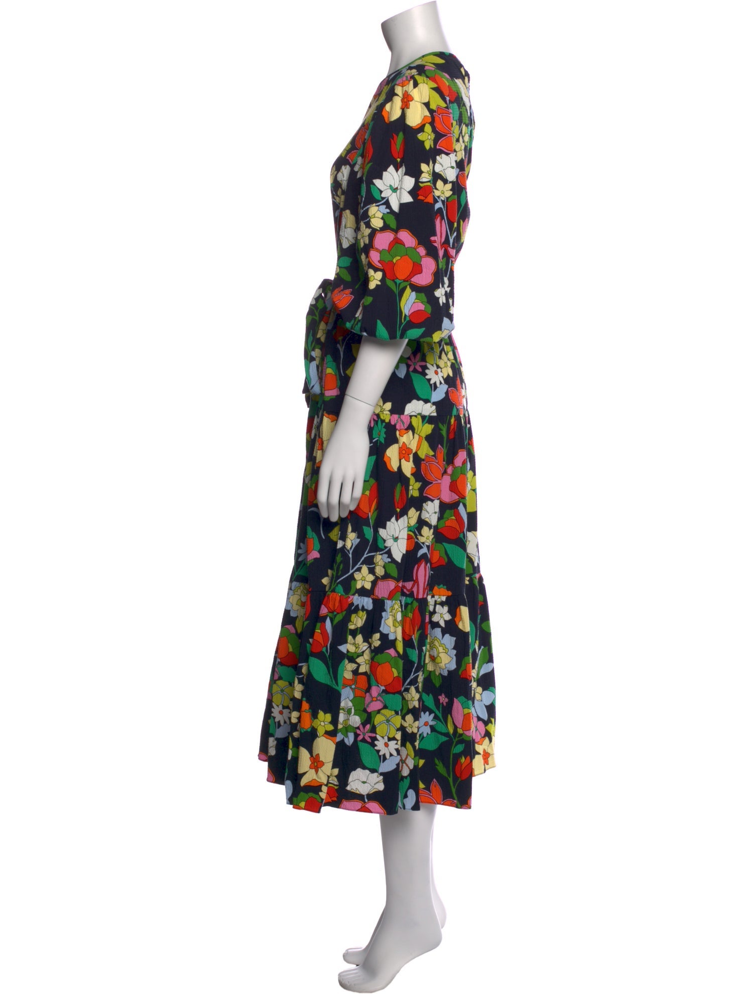 Kate Spade New York Floral Print Long Dress