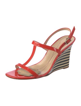Kate Spade New York Patent Leather T-Strap Sandals