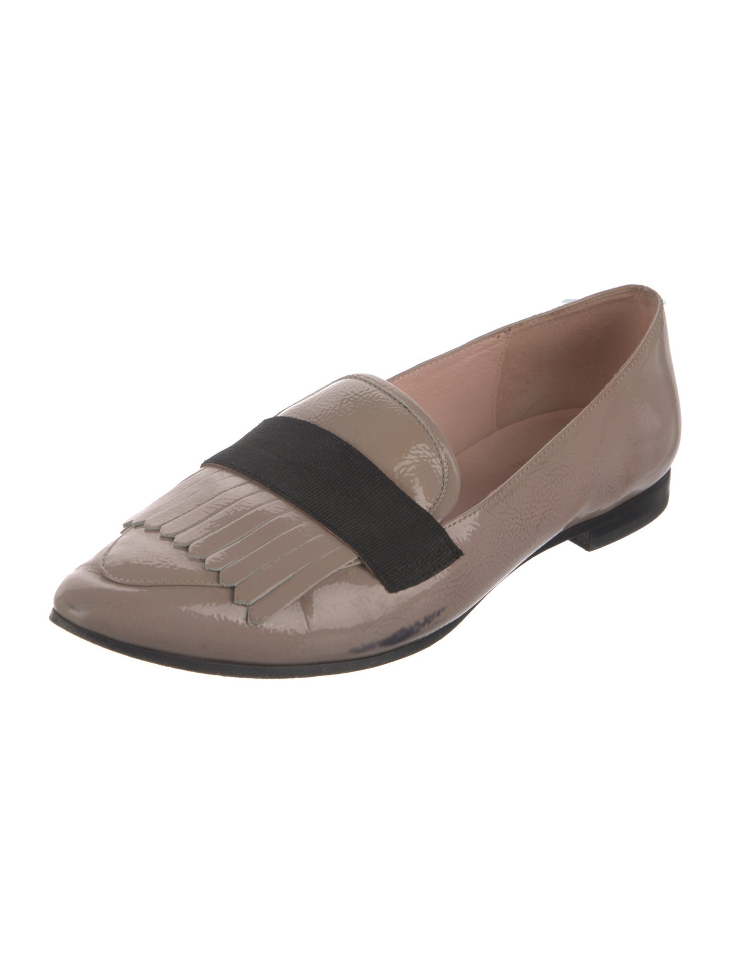 Kate Spade New York Patent Leather Grosgrain Trim Loafers