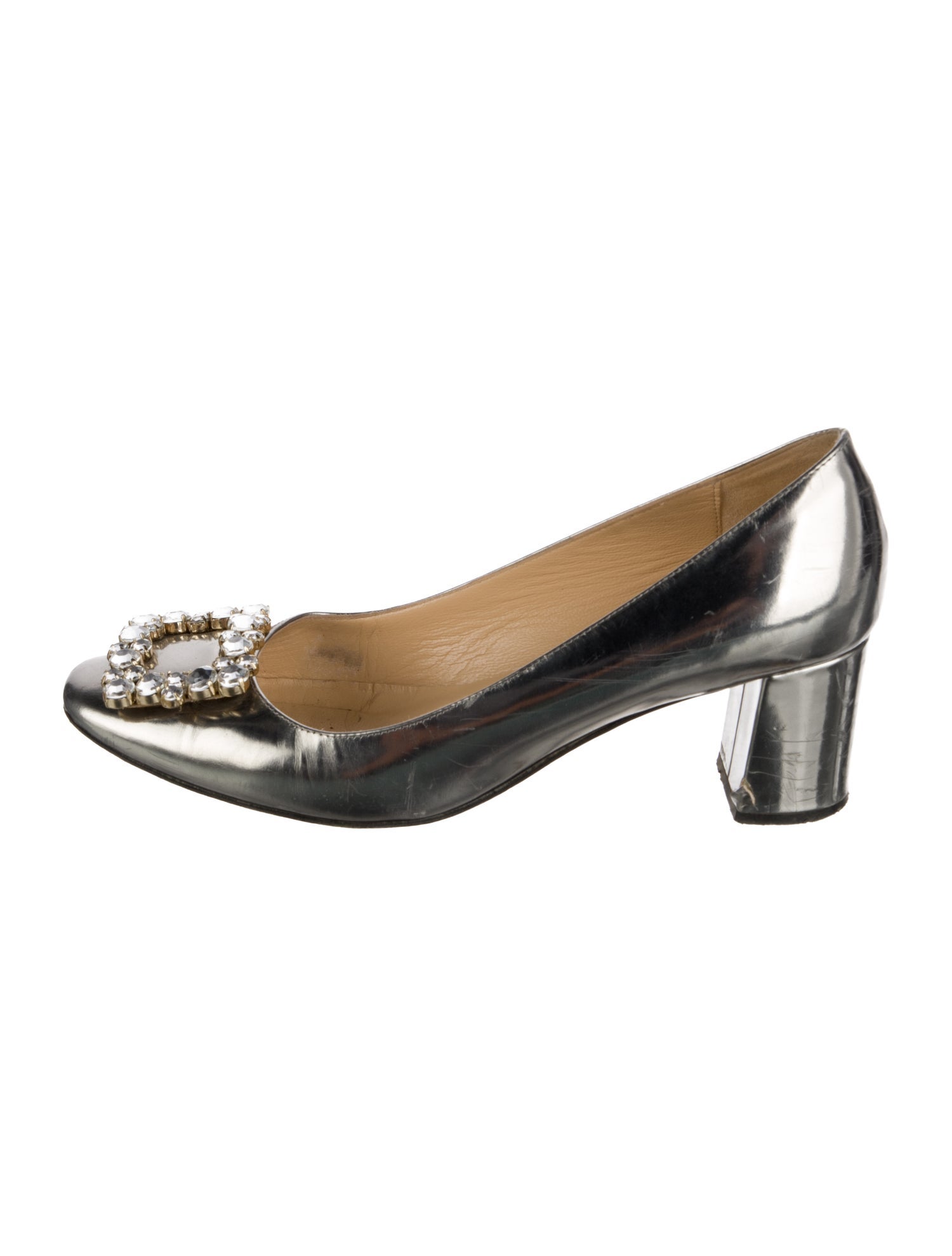 Kate Spade New York Leather Crystal Embellishments Pumps
