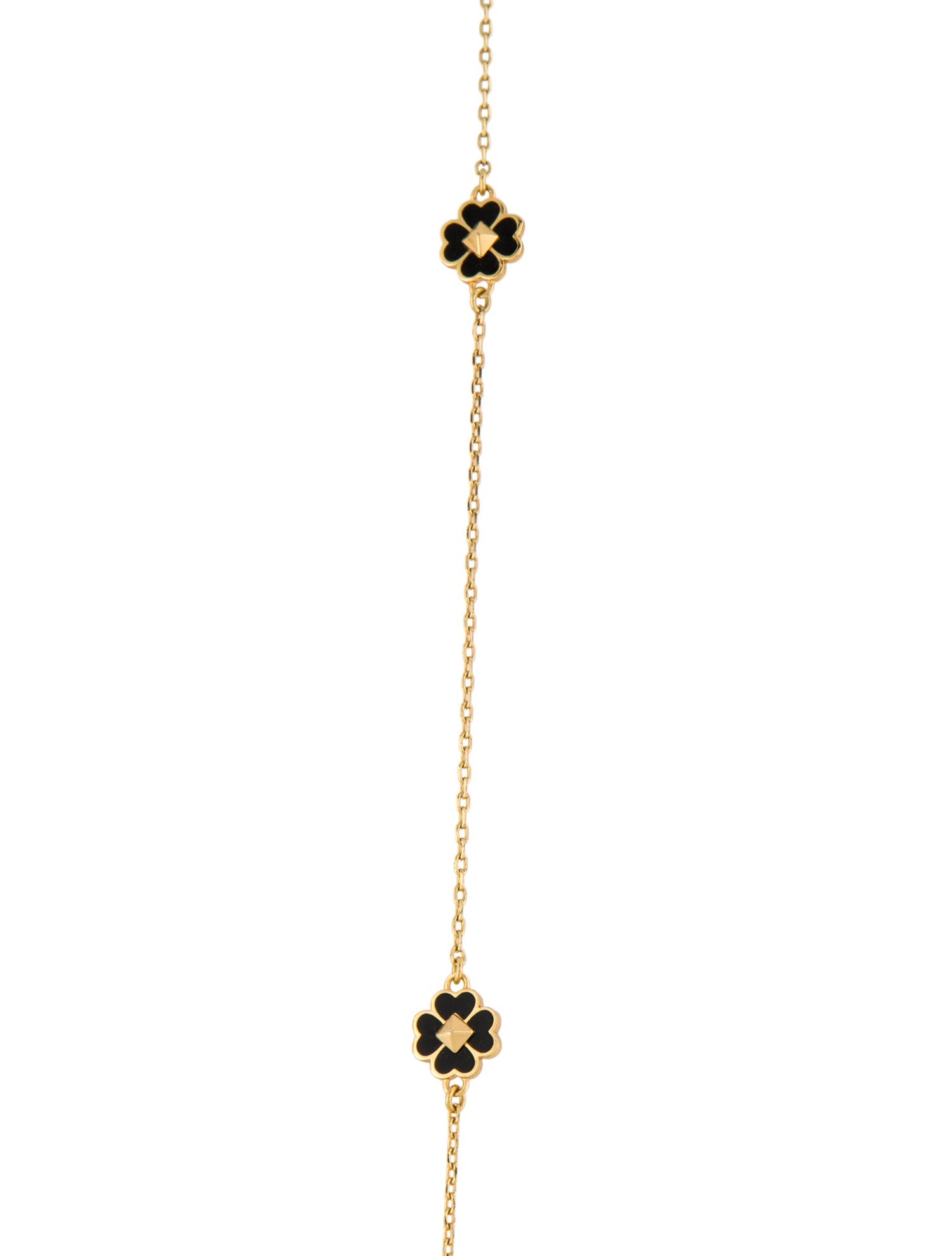 Kate Spade New York Enamel Clover Station Necklace