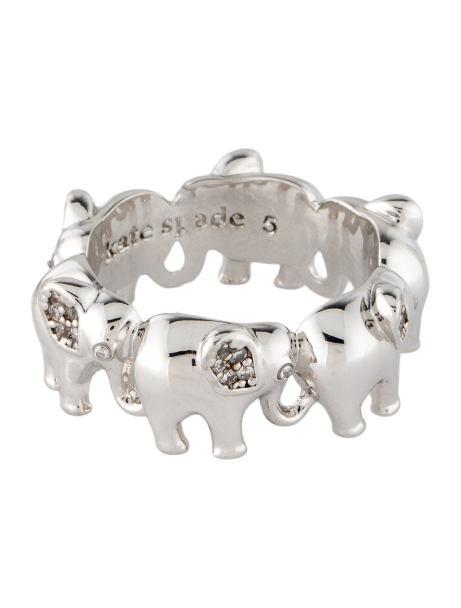 Kate Spade New York Crystal Precious Elephant Ring w/ Tags
