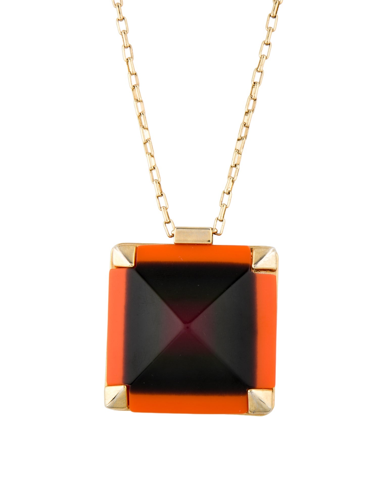 Kate Spade New York Resin Pyramid Hill Pendant Necklace