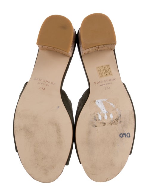 Kate Spade New York Suede Scalloped Accent Mules