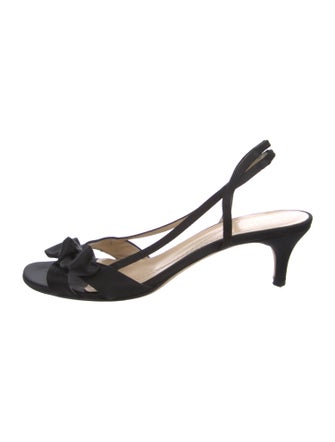 Kate Spade New York Satin Bow Accents Slingback Sandals