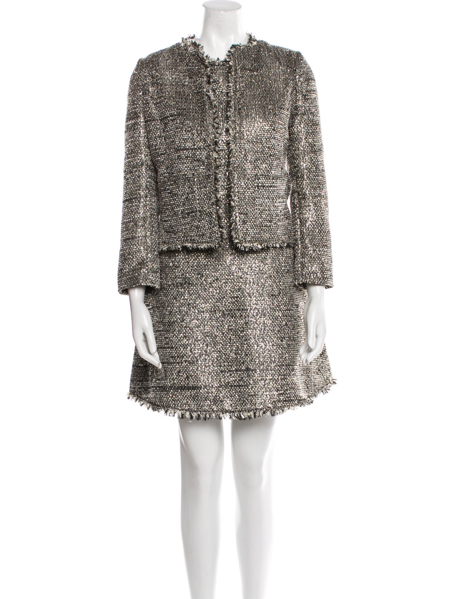 Kate Spade New York Raw-Edge Trim Dress Set w/ Tags