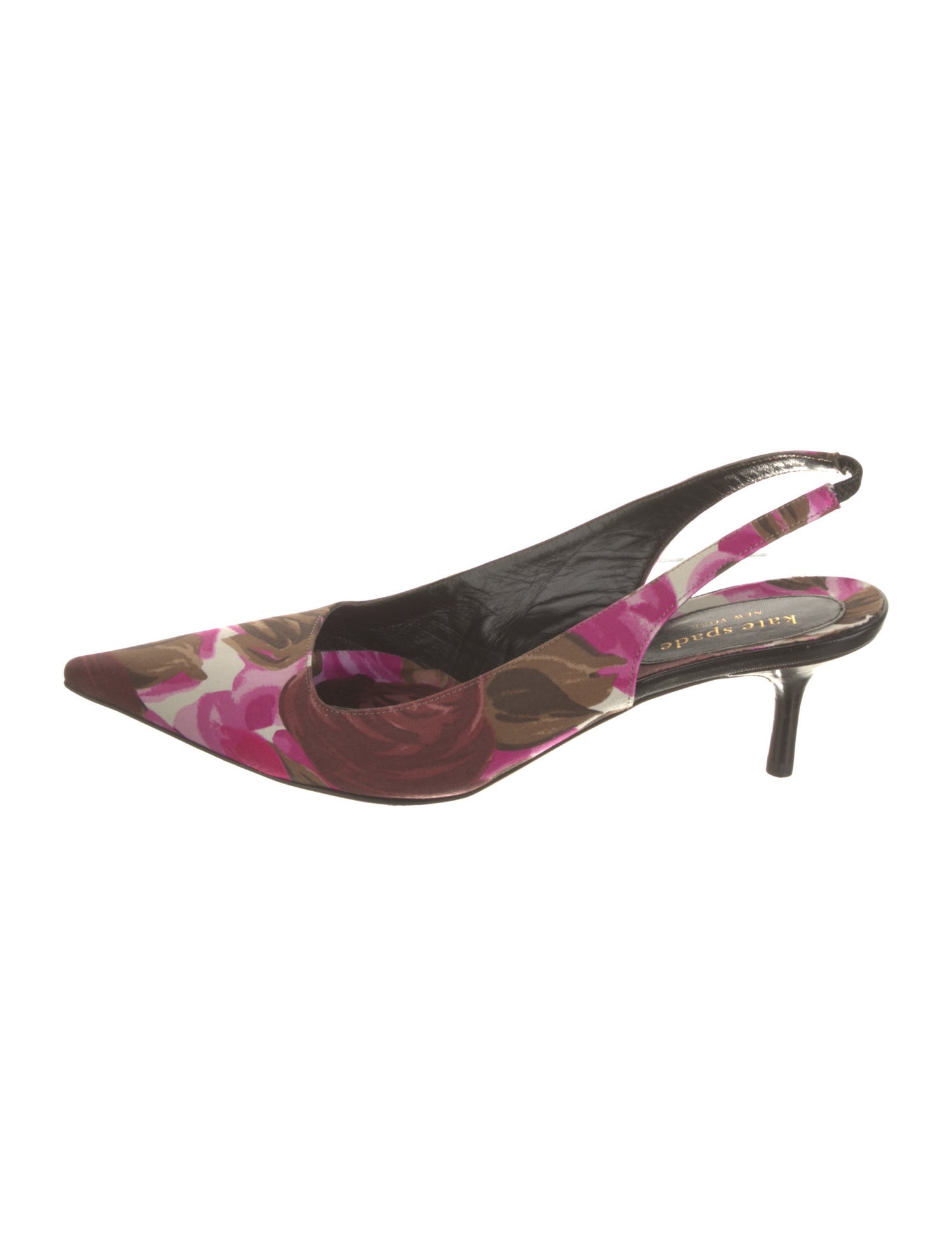 Kate Spade New York Canvas Floral Print Slingback Pumps