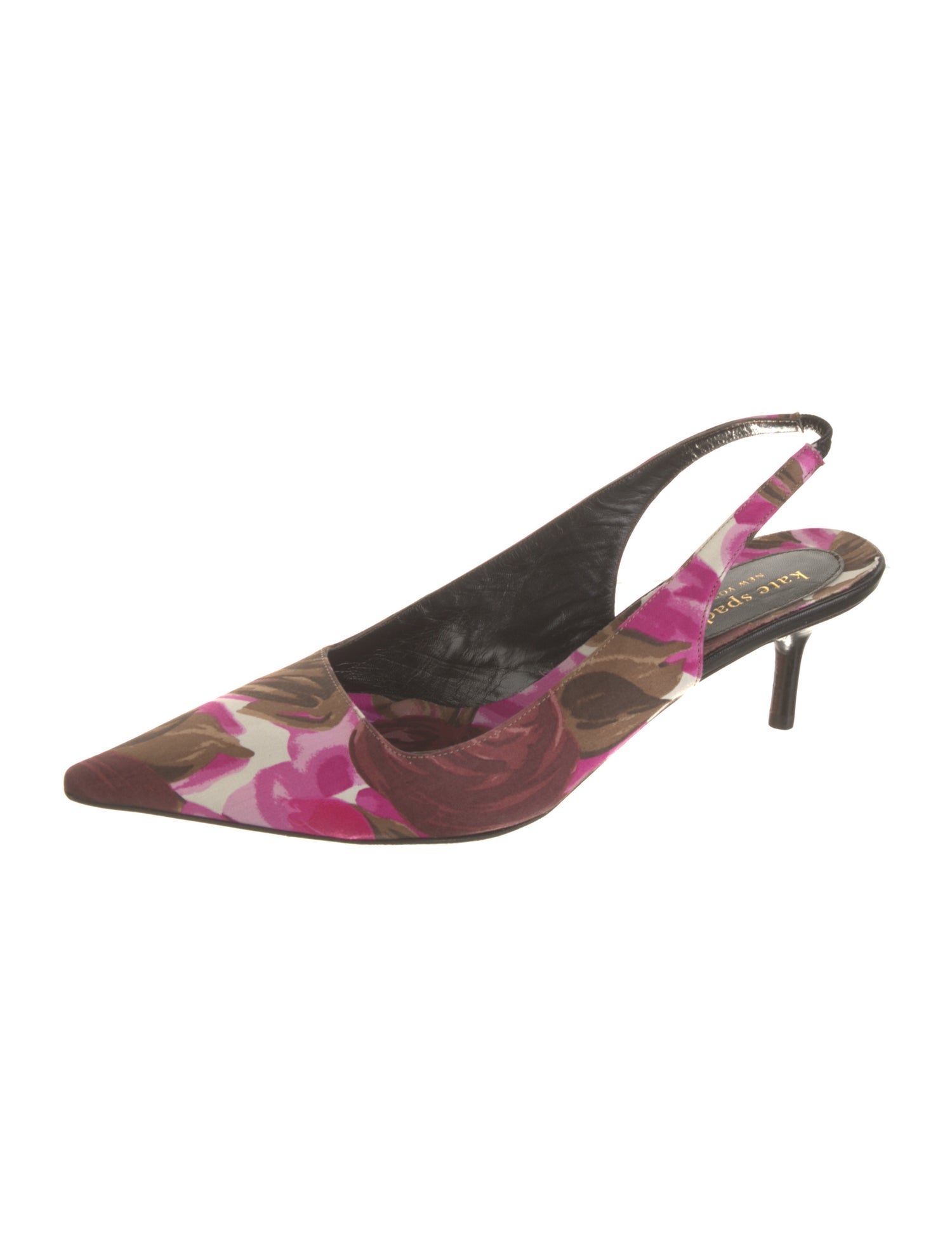 Kate Spade New York Canvas Floral Print Slingback Pumps