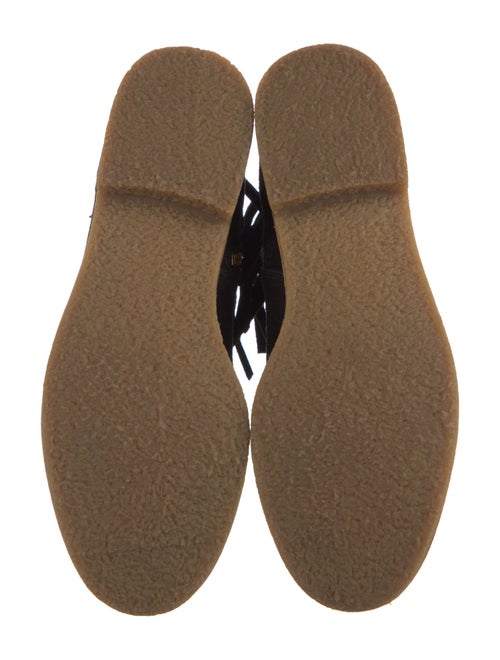 Kate Spade New York Suede Fringe Trim Accent Lace-Up Boots