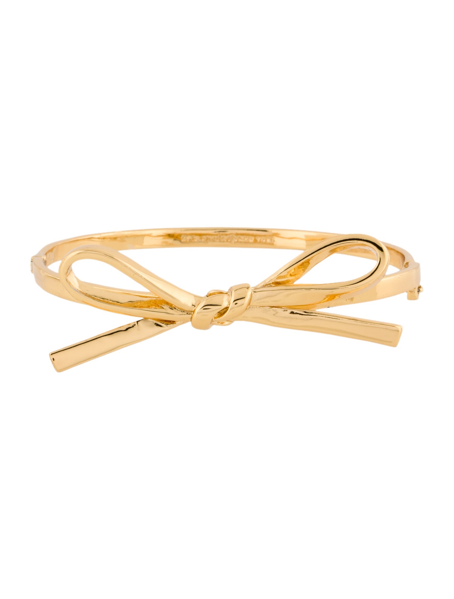 Kate Spade New York Skinny Mini Bow Hinged Bangle Bracelet
