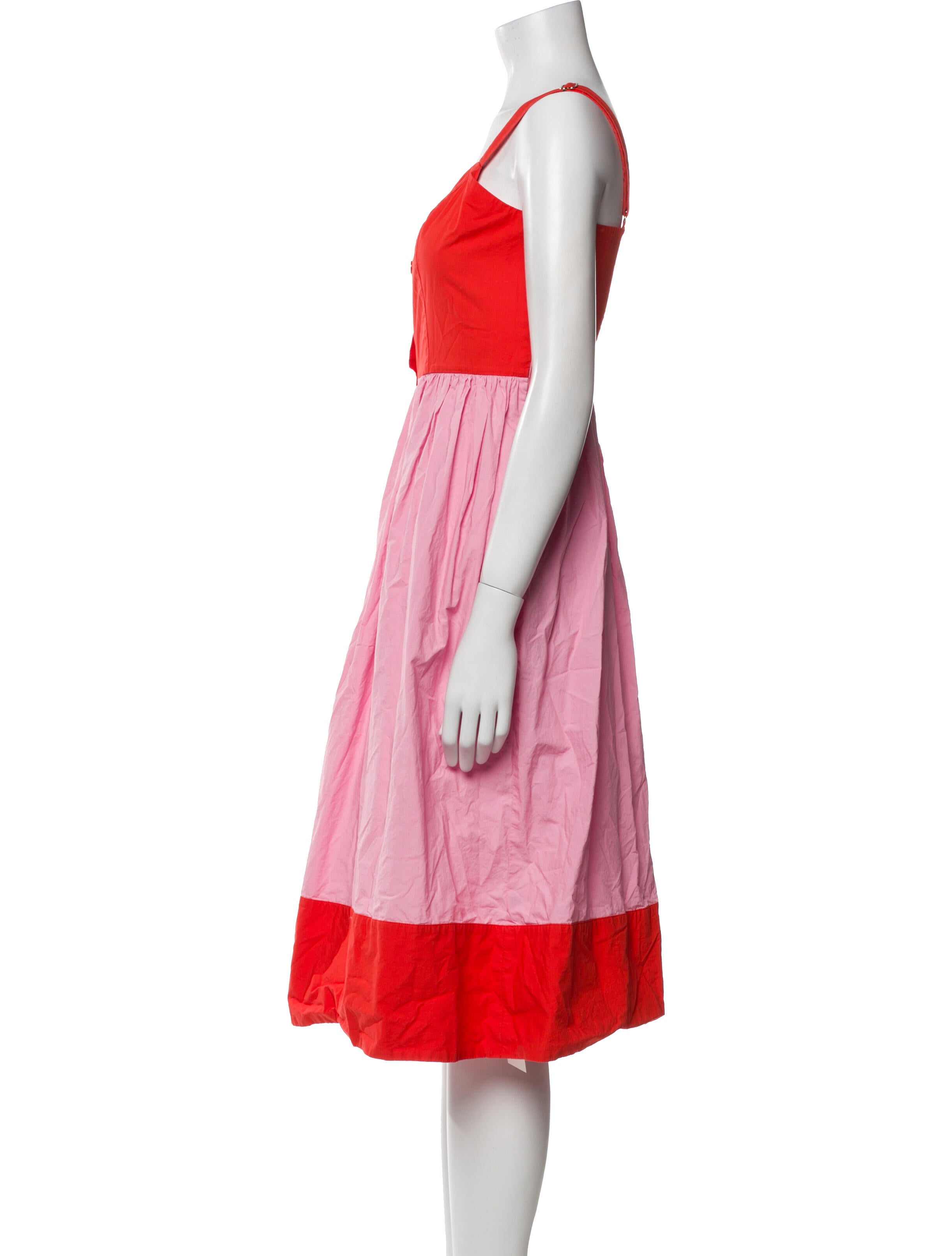 Kate Spade New York Colorblock Pattern Midi Length Dress