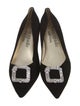Kate Spade New York Suede Crystal Embellishments Flats
