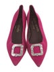 Kate Spade New York Suede Crystal Embellishments Ballet Flats
