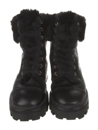 Kate Spade New York Leather Combat Boots