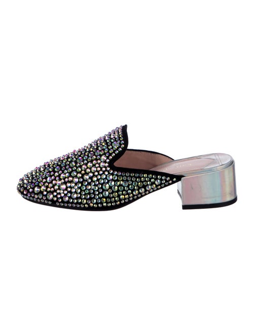 Kate Spade New York Suede Crystal Embellishments Mules