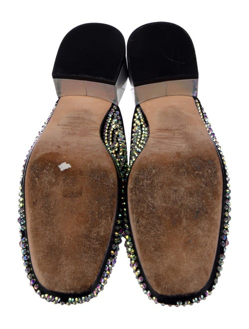 Kate Spade New York Suede Crystal Embellishments Mules