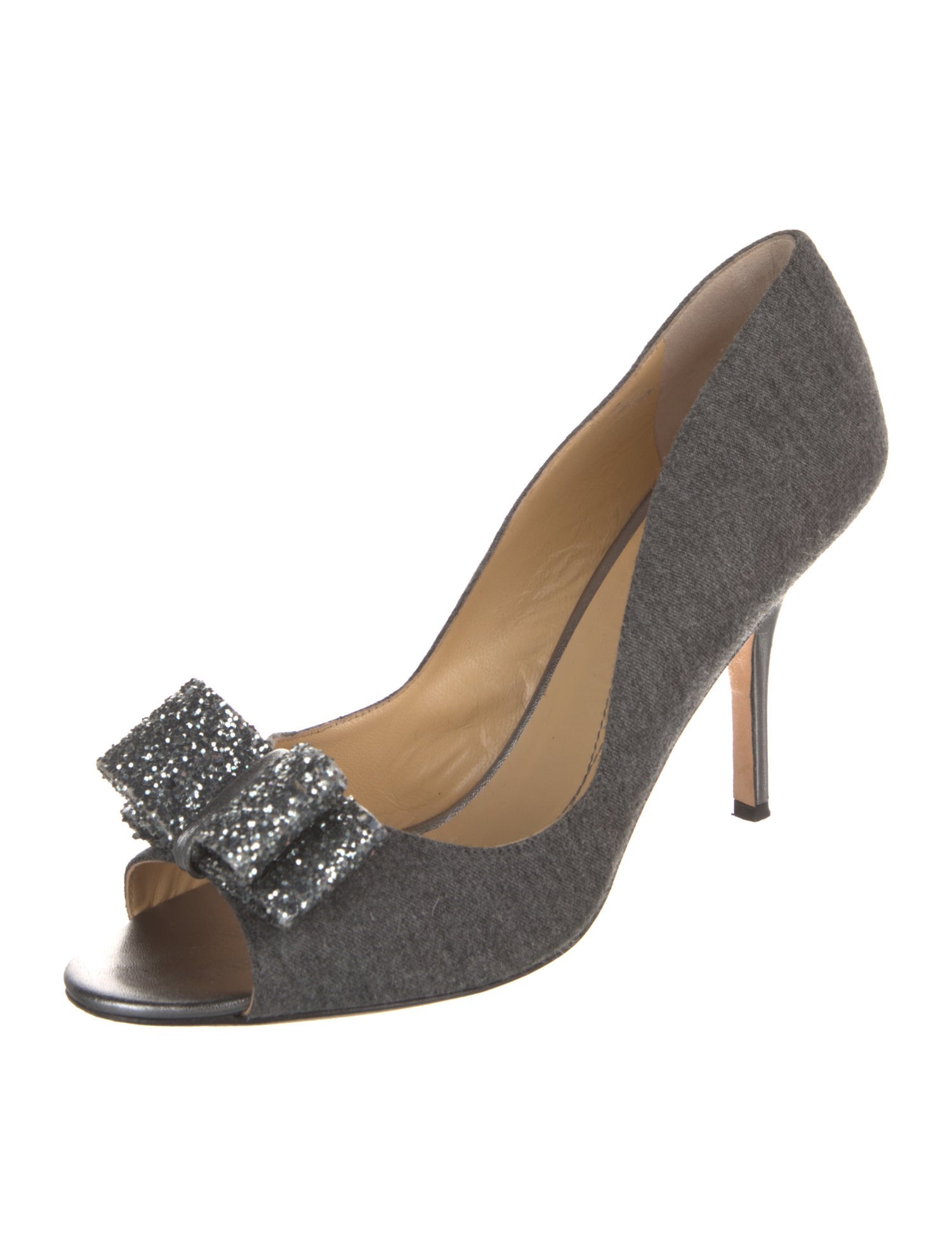 Kate Spade New York Wool Glitter Accents Pumps