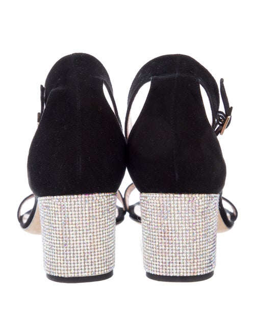 Kate Spade New York Suede Crystal Embellishments Sandals