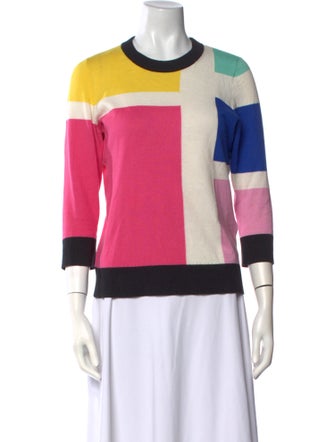 Kate Spade New York Printed Crew Neck Sweater
